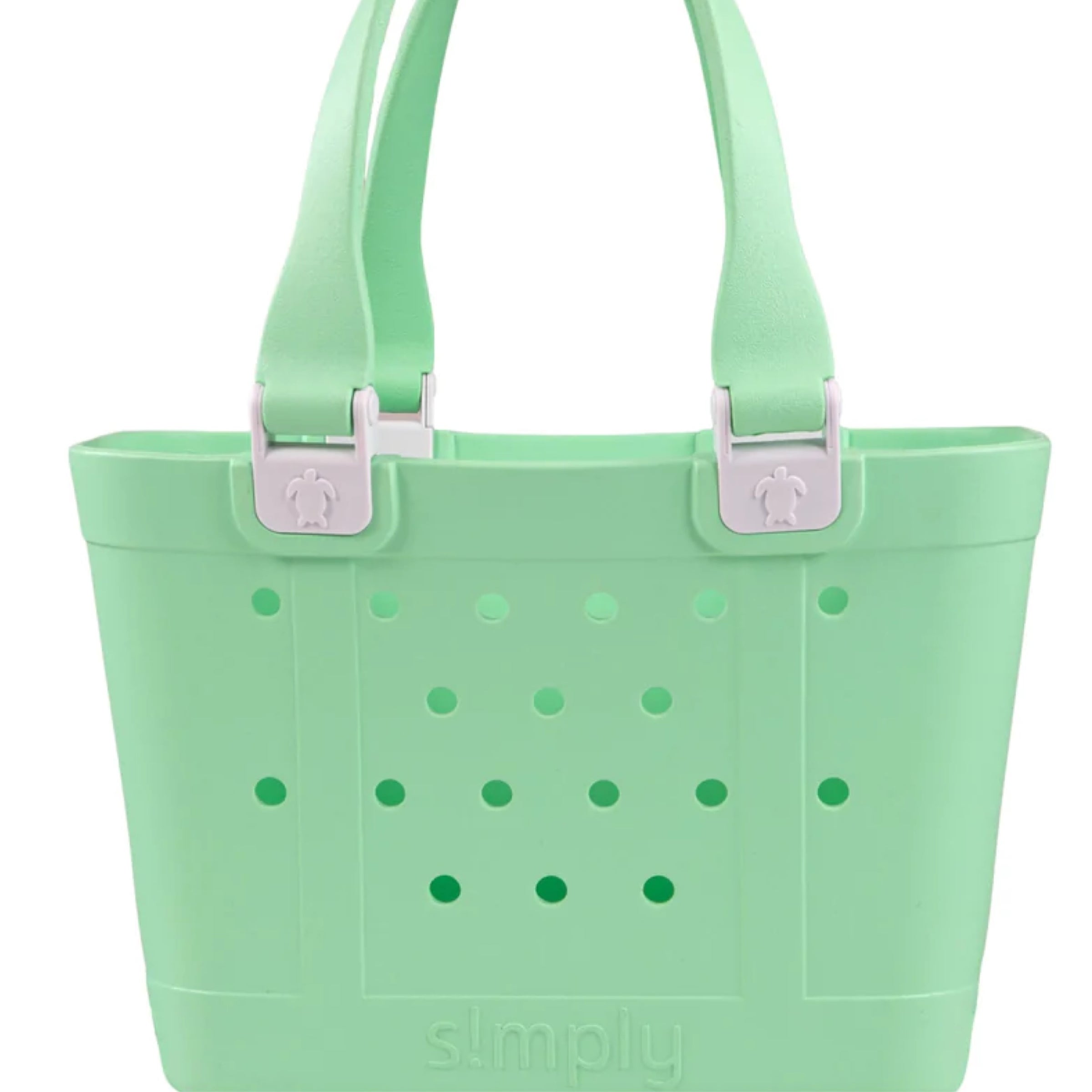 Simply Southern Tote Bag minty green bogg style bag large